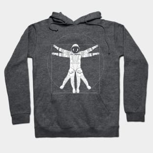 Vitruvian Astronaut Light Ink Hoodie